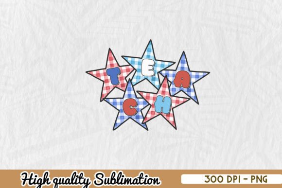 4th of July Teacher PNG Graphics