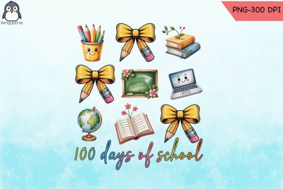 Colorful School Days Celebration PNG: Graphics for Crafts