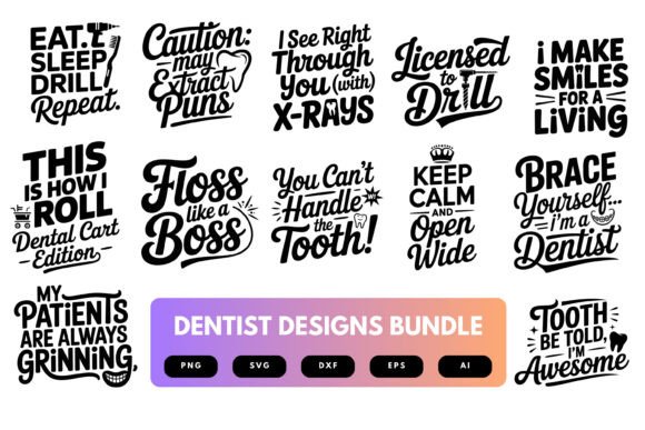 Dentist SVG Bundle for Crafts and Graphics