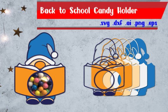 Gnomes Candy Holder School Candy Holder Graphics Crafts