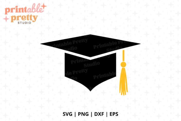 Graduation Cap SVG Cut File for Crafts and Graphics