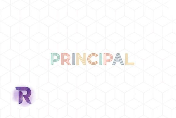 Principal Retro School Sublimation PNG