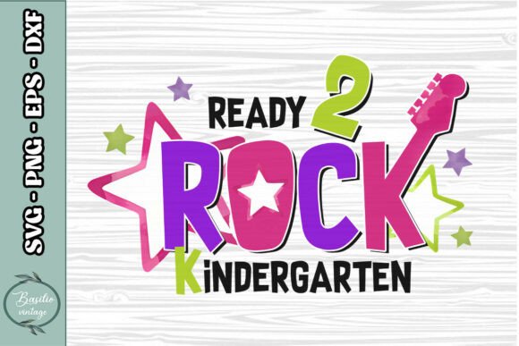Ready Rock Kindergarten School PNG Graphics