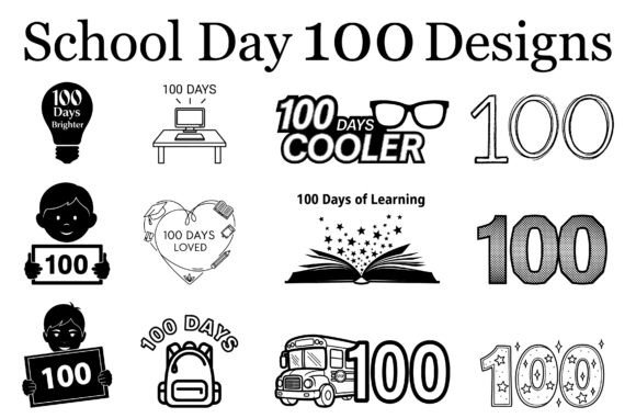 School Day 100 Designs5: Graphics & Crafts for Creative Projects