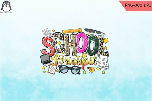 School Principal Png Sublimation Design: Graphics for Crafts and Content