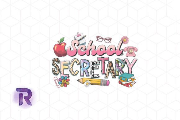 School Secretary Sublimation PNG Graphics