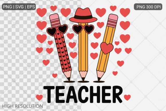 Teacher PNG SVG Sublimation