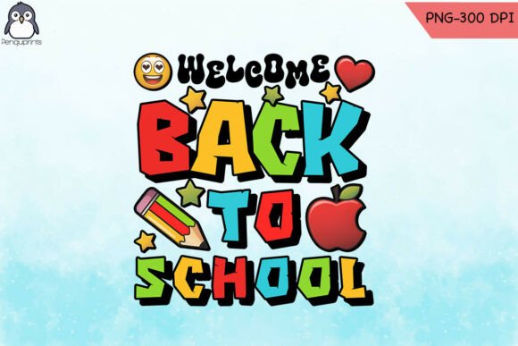 Welcome Back School Teaching PNG Graphics