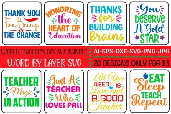World Teacher s Day SVG Bundle Vol.5